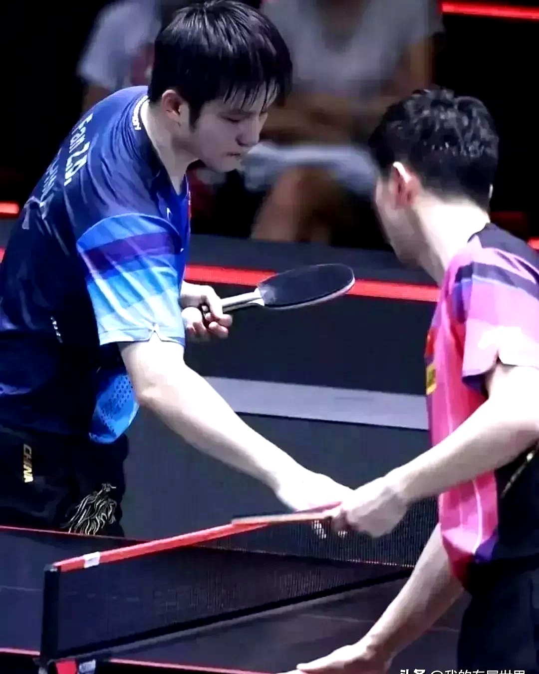 中国队横扫日本队，马龙高光表现